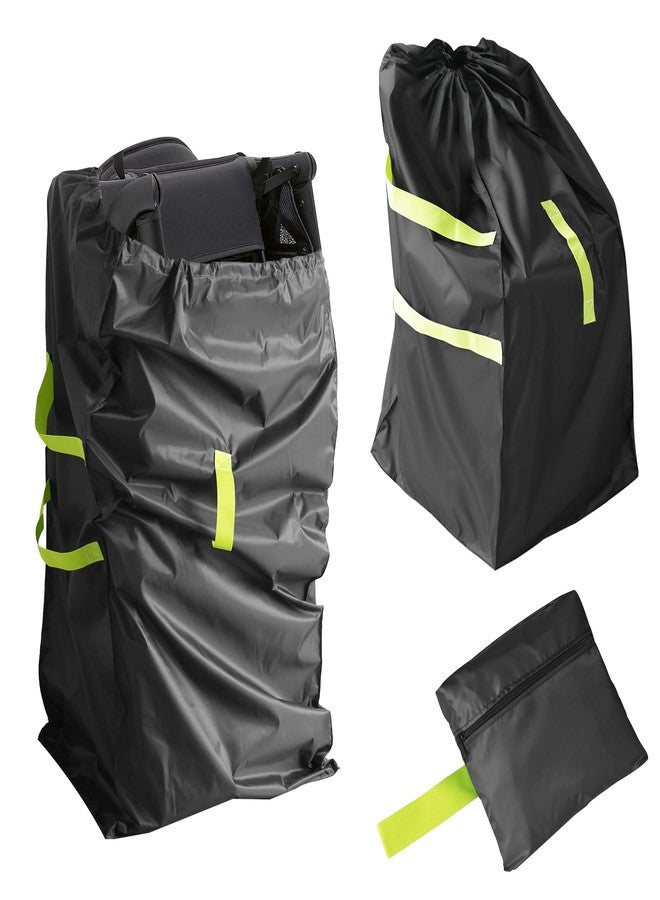 DMS PROTECTOR Gate Cheak Stroller Bag for Airplane Travel, Standard or Double Stroller Travel Bag For Airplane, Waterproof Travel Carry Bag, Large Stroller Cover, Black - Image 1